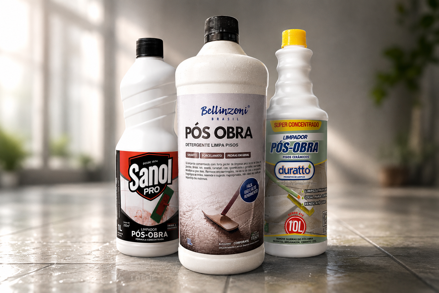 Produtos pós-obra Sanol Pro, Bellinzoni e Duratto utilizados pelo Grupo Getsêmany